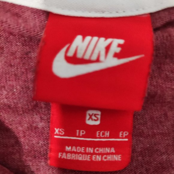 Nike oversized zip on hoodie red women's size XS - Picture 3 of 3